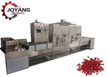 60KW Microwave Drying And Sterilization Machine Fully Automatic Tunnel Type Medlar Drying Equipment