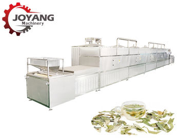PLC Microwave Drying Sterilization Equipment Moringa Leaves Dryer Oven Leaves