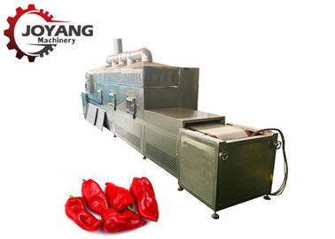 Continuous Tunnel Microwave Chili Drying Machine Red Pepper Dryer Machine