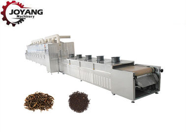 Tunnel Belt Tea Leaves Industrial Microwave Drying Equipment