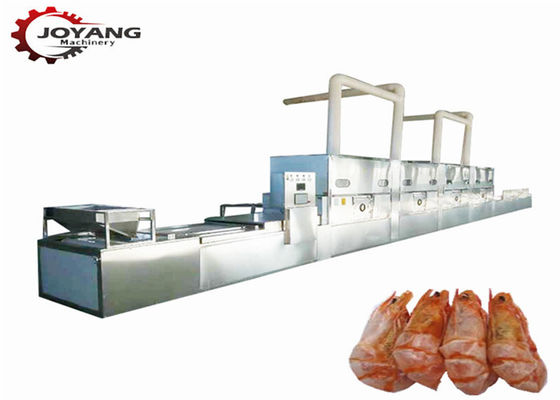 Shrimp Seafood Baking 50kw 50KG/H Microwave Drying Machine